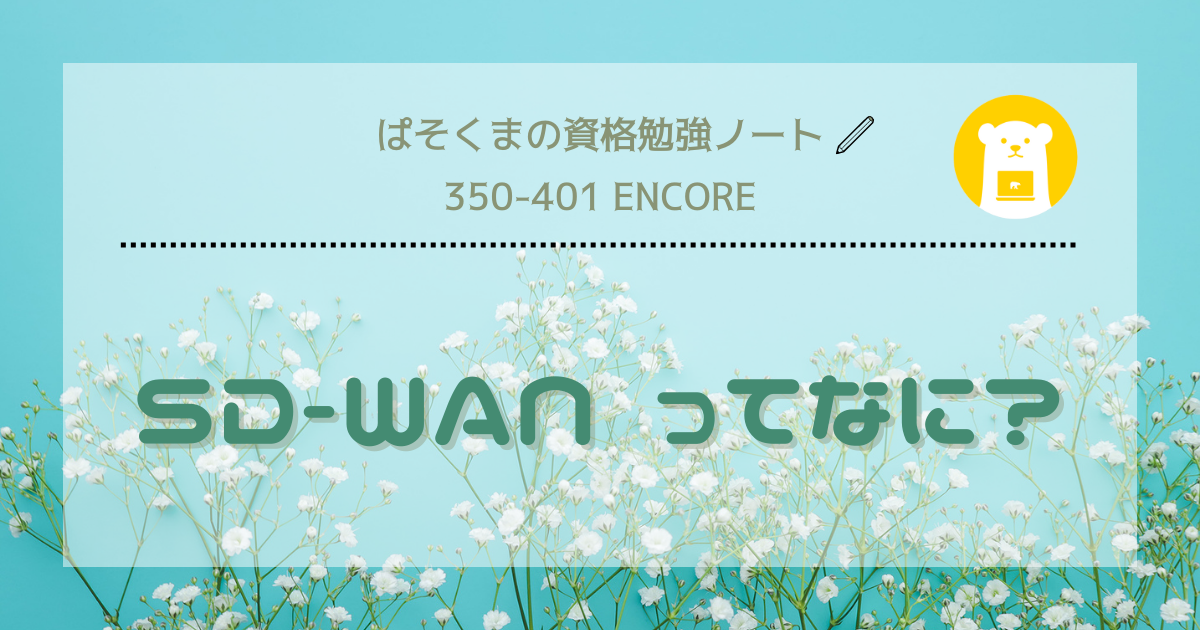 【CCNP対策】SD-WANってなに？